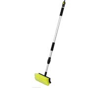 TOP DRIVE IDROSPAZZOLA SPAZZOLONE Lavaggio Pulizia E Cura Camper Camion Auto SUV. TELESCOPICO, ANTIGRAFFI Asta con Tubo AD INNESTO RAPIDO MANICO1.20 ALLUNGHABILE 2,30 Spazzola 27X15 CM (Completo)