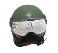 TOP DRIVE TOP DRIVE ACCESSORI PER AUTO CASCO MOTO SCOOTER JET SEMI INTEGRALE SIRIO MAT. CON VISIERA ANTIRIFLESSO. OMOLOGATO ECE 22.05 (M 57/58 VERDE)