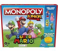 Hasbro Monopoly Junior Super Mario Edition Gioco da tavolo, Gioca nel Regno dei Funghi come Mario, Peach, Yoshi o Luigi, dai 5 anni in su, Versione Tedesca