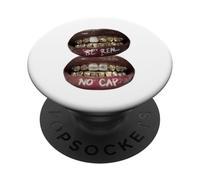 Top estivo vintage da donna con stampa labbra Y2K anni 2000 PopSockets PopGrip Adesivo