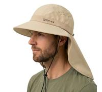 TOP-EX Cappello da sole da uomo con protezione per il collo, protezione UV 50+, cappello da trekking con tecnologia di raffreddamento, tesa larga e pieghevole, cappello da pescatore Safari per