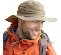 TOP-EX XL/XXL Cappello da sole da uomo a tesa larga UPF 50+ & impermeabile, grandi cappelli estivi per escursioni, trekking, pesca, campeggio, vela, pieghevole, regolabile, traspirante, TX702_kaki,