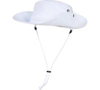 TOP-EX XL/XXL Cappello da sole da uomo con tesa larga UPF 50+ & impermeabile, grandi cappelli estivi per escursioni, trekking, campeggio, pieghevole, TX702_bianco, XL/XXL