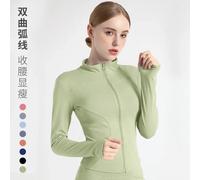 Top fitness a maniche lunghe slim fit con fori per i pollici