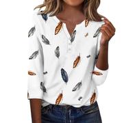 Top floreale da donna UK scollo a V bottoni camicette a maniche lunghe | Camicette floreali da donna UK eleganti top da donna camicie vintage stampate da donna tunica con bottoni