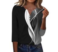 Top floreale da donna UK scollo a V bottoni camicette a maniche lunghe | Camicette floreali da donna UK eleganti top da donna camicie vintage stampate da donna tunica con bottoni