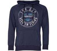 Top Gun 2107, felpa con cappuccio XXL male Blu Scuro