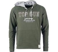 Top Gun 3008, felpa con cappuccio 4XL male Oliva