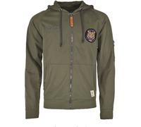 Top Gun 3018, felpa con cappuccio e zip L male Oliva