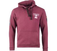 Top Gun 3130, Felpa XL male Rosso Scuro