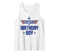 Top Gun Birthday Boy Stars Canotta