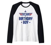 Top Gun Birthday Boy Stars Maglia con Maniche Raglan