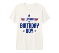 Top Gun Birthday Boy Stars Maglietta Premium