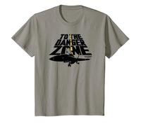 Top Gun Danger Zone Maglietta, Bambini, Ardesia, 2 Anni