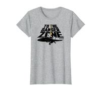 Top Gun Danger Zone Maglietta, Donna, Grigio Melange, 3XL