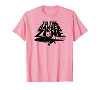 Top Gun Danger Zone Maglietta, Uomo, Rosa, 3XL