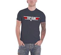 Top Gun Distressed Logo Uomo T-Shirt Blu Navy Regular