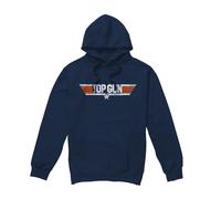 Top Gun Felpa con Cappuccio Logo Effetto Invecchiato Uomo (TV9057)