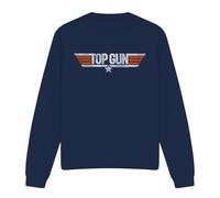 Top Gun Felpa Logo Effetto Invecchiato Adulto Unisex (TV13059)