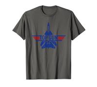 Top Gun Fighter Jet Logo Maglietta