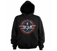 Top Gun Hoodie Ufficiale Di Fighter Weapons School Nero S-XXL