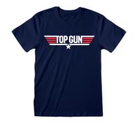 Top Gun 'Logo' (Blu) Maglietta - NUOVO E UFFICIALE