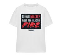 Top Gun Mach 2 Hair On Fire Maglietta Adulto Unisex (TV16911)