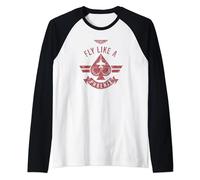 Top Gun: Maverick Fly Like A Phoenix Spade Card Logo Maglia con Maniche Raglan