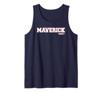 Top Gun Maverick Name with Logo Retro 80's Action Movie Canotta
