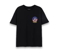 Top Gun Nero F-14 Fighter Jet Badge T-shirt a maniche corte Uomini