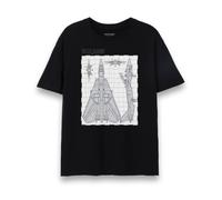 Top Gun Nero Fighter Jet Blue Print T-shirt a maniche corte Uomini