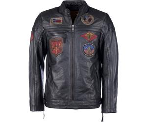 Top Gun Racing, giacca in pelle M male Nero/Nero