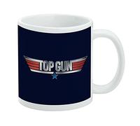 Top Gun Rendered Logo Tazza da caffè in ceramica, idea regalo per caffè, tè e bevande calde, 311,8 g, bianco