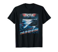 Top Gun Retro Chrome The Need for Speed Action Movie Maglietta