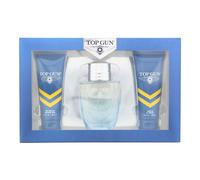 Top Gun Rivet 3 Piece Gift Set: EDT 100ml - Hair Body Wash 100ml - For Men