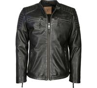 Top Gun Stilo, giacca di pelle S male Vintage Nero