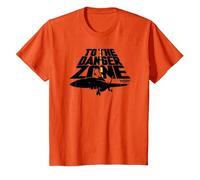 Top Gun To The Danger Zone Action Movie Maglietta, Bambini, Arancio, 2 Anni