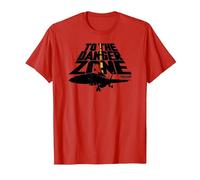 Top Gun To The Danger Zone Action Movie Maglietta, Uomo, Rosso, XXL