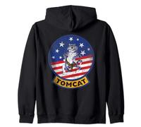 Top Gun Tomcat Logo Felpa con Cappuccio
