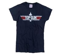 Top GunCharlie Maglietta Aderente Stampa posteriore Donna (TT105)