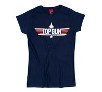 Top GunGoose Maglietta Aderente Stampa posteriore Donna (TT133)