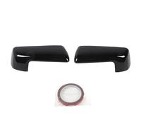 Top Half Mirror Cover Cap, Replacement for Chevy 1500 2500 3500 Side Wing Mirror Trim, ABS Plastic with Easy Paste Installation for Standard Mirrors 2019-2022 (Nero lucido)