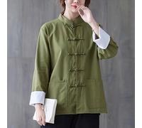 Top Hanfu Cinese Unisex In Cotone Giacca Cardigan Suit Tang Kung Fu