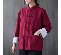 Top Hanfu Cinese Unisex In Cotone Giacca Cardigan Suit Tang Kung Fu