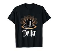 Top Hat Retro Musical Theatre Broadway Theatre Maglietta
