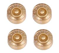 Top Hat Style per chitarre LP, compatibile con la maggior parte dei modelli Les Paul, set di manopole in plastica in nero, bianco, trasparente, oro, blu, rosso, marrone