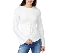 Top In Corsetto Femminile Endless Rose Decorato, Bianco, Medio