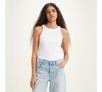 Top in cotone Bianco XL Tinta unita