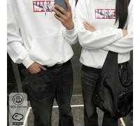 Top in cotone per coppie, top con fantasia Marvel, felpe con cappuccio larghe e basiche per coppie, top in cotone morbidi e traspiranti a maniche lunghe con spalle scese, perfetti per la primavera e l