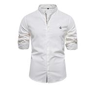 Top in lino da uomo Camicia in cotone Camicie da spiaggia Camicia da uomo in lino bianco T-shirt in cotone T-shirt a maniche corte Jack T-shirt a maniche lunghe da uomo T-shirt da uomo Top da palestra